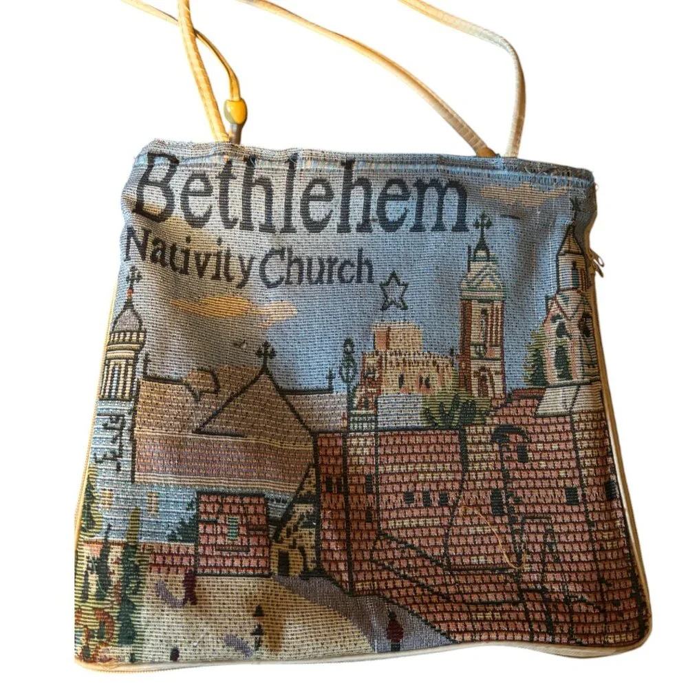 Bethlehem Nativity Church tapestry Tote bag‎ from Jerusalem